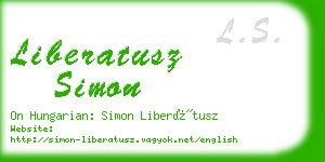 liberatusz simon business card